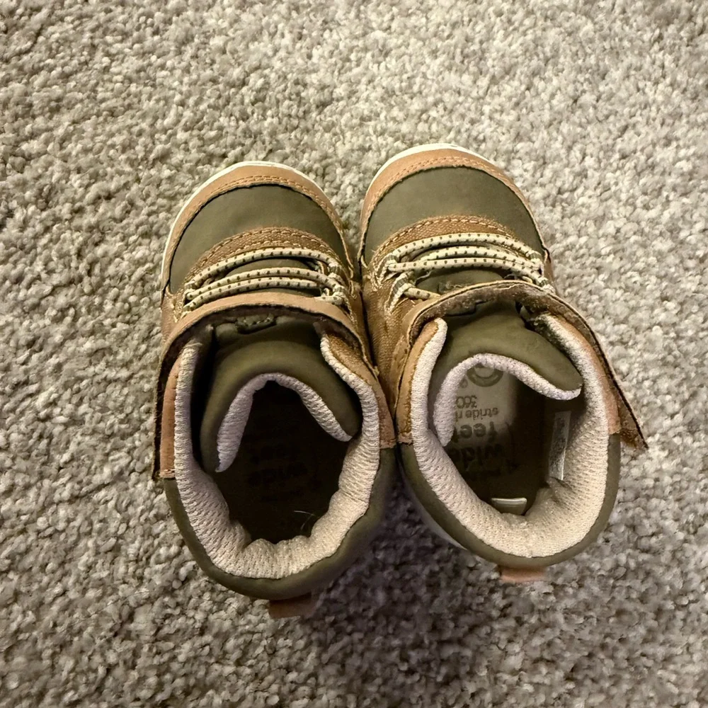 Stride Rite Brown and Olive Baby / Toddler Walkers - Picture 7 of 7